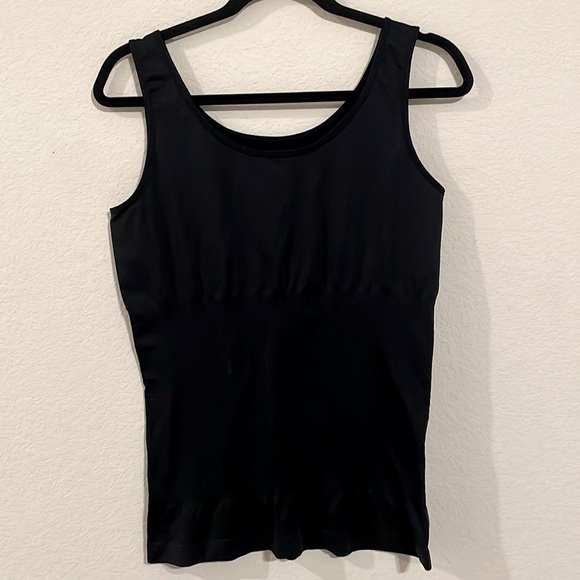 Shape By Studio Women's Tank Top 3X Black Shapewear Stretch Compression - Picture 1 of 10